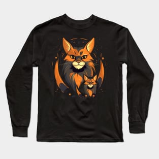 Somali Cat Fathers Day Long Sleeve T-Shirt